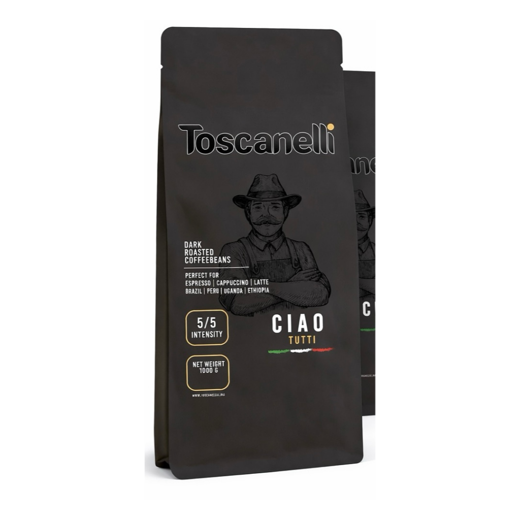 1KG Ciao Tutti Koffiebonen Dark Roast Arabica & Robusta