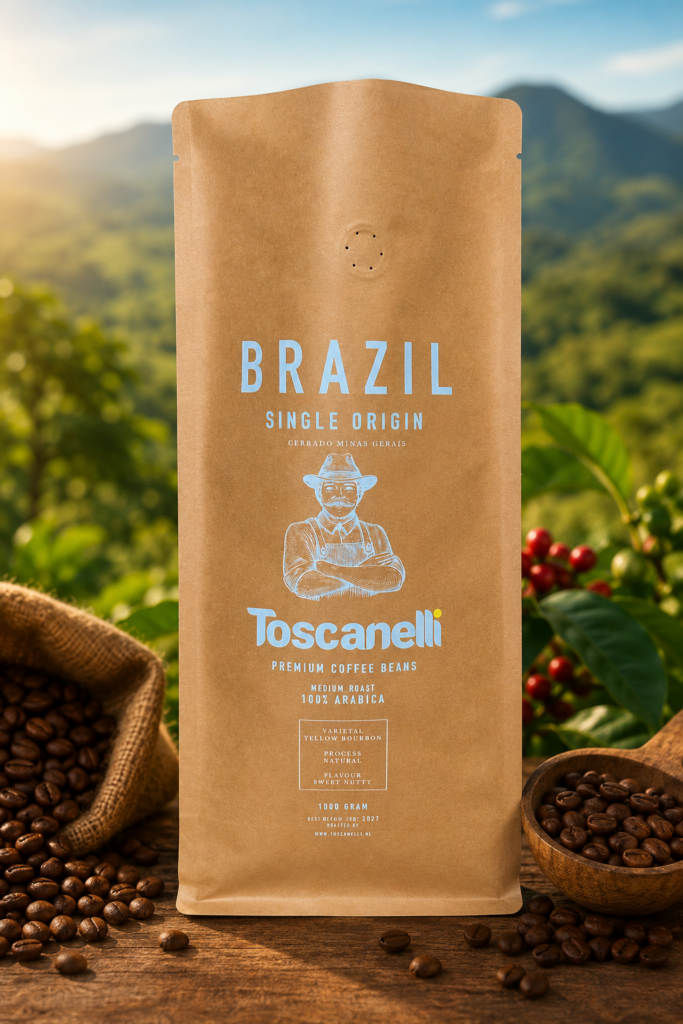 1KG La Barista Koffiebonen Medium Roast Single Origin Brazilië  100% Arabica