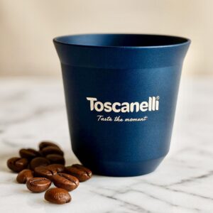 π΅ Tosca Blu β Luxe Donkerblauw Dubbelwandig Espressokopje 80 ml Premium Design