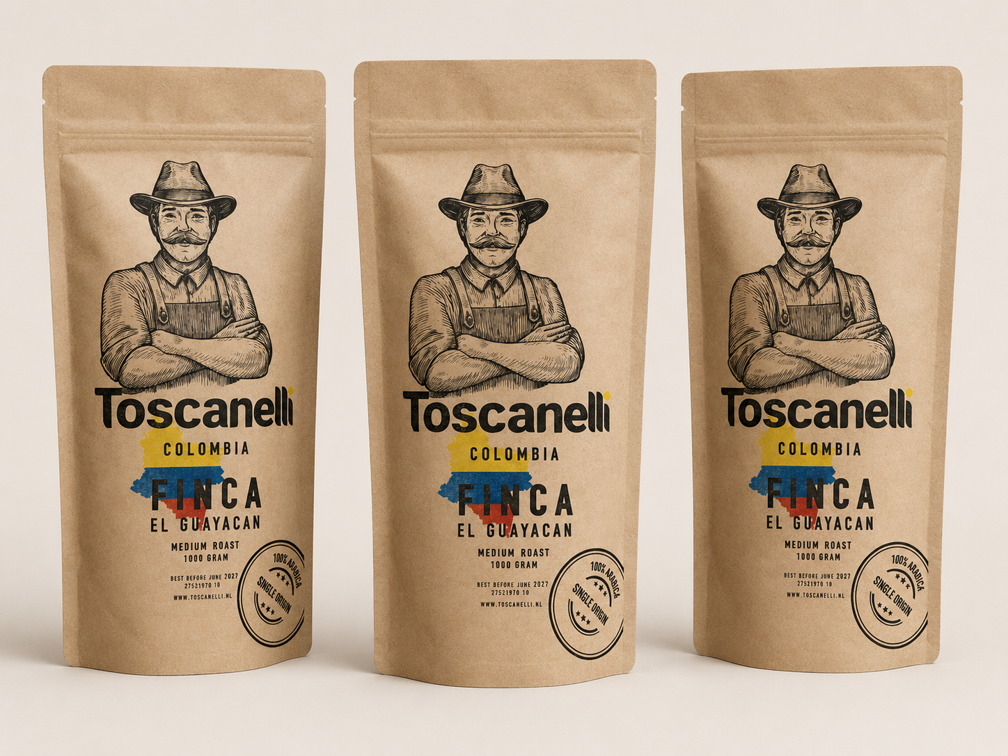Colombiaanse koffiebonen